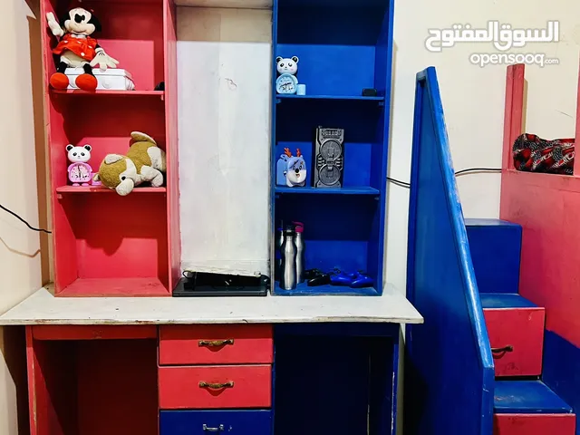 غرفه نوم اطفال وشبابي كبيره تفصيل شخصي كبيره تلائم الاطفال والشباب خشب ماليزي والسرير خشب سويدي