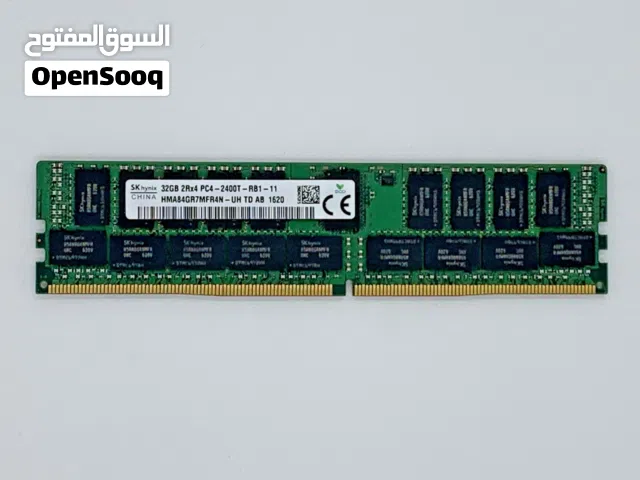 SK hynix 32GB DDR4-2400 ECC Registered RDIMM PC4-2400T  ***تعمل على اجهزة السيرفر/الخوادم/محطة عمل[