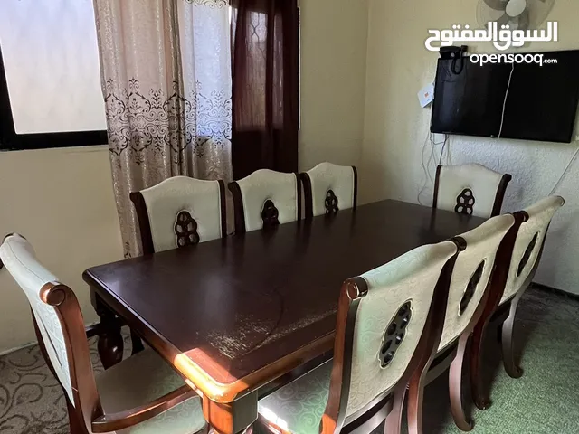 طاوله سفره 8مقاعد خشب زان ماليزي ثقيل