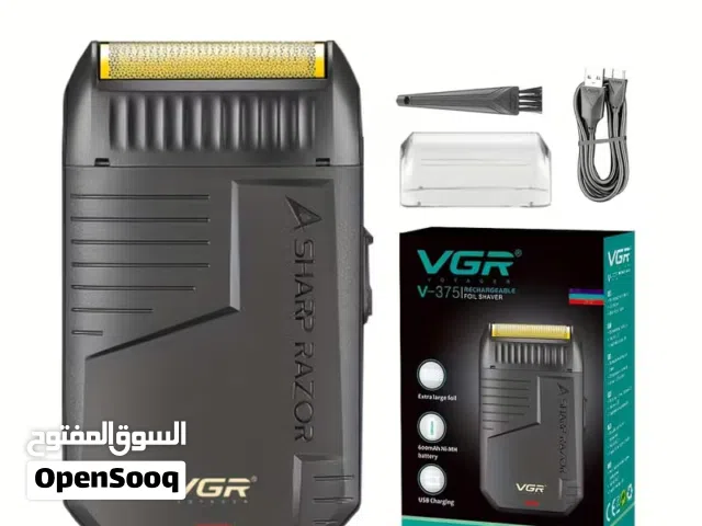 في جي ار ماكينة حلاقة كهربائية احترافية رفيعة للغاية V-375 - ماكينة حلاقة قابلة لاعادة الشحن للعناية