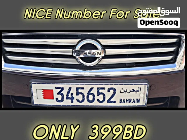 Nice Number For Sale 3 4 5 6 52