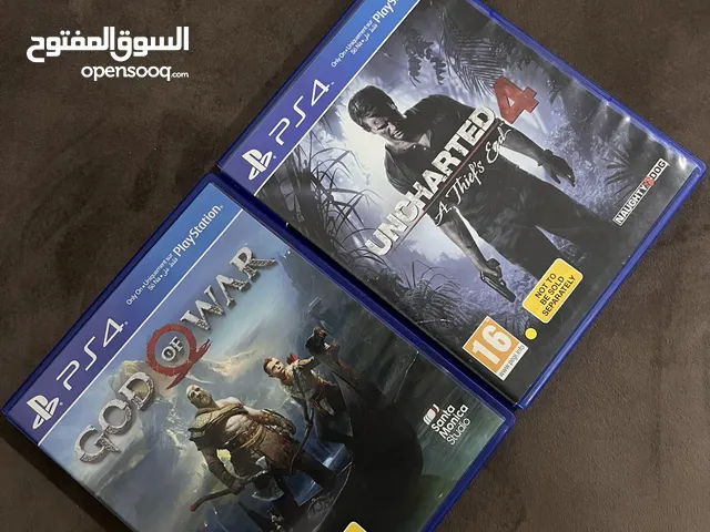 العاب بلايستيشن 4 godofwar و uncharted