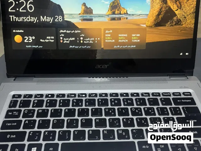 لابتوب touch 2 in 1 core i5 مستعمل 3 اشهر بسعر حرق رقم التواصل في الوصف فقط