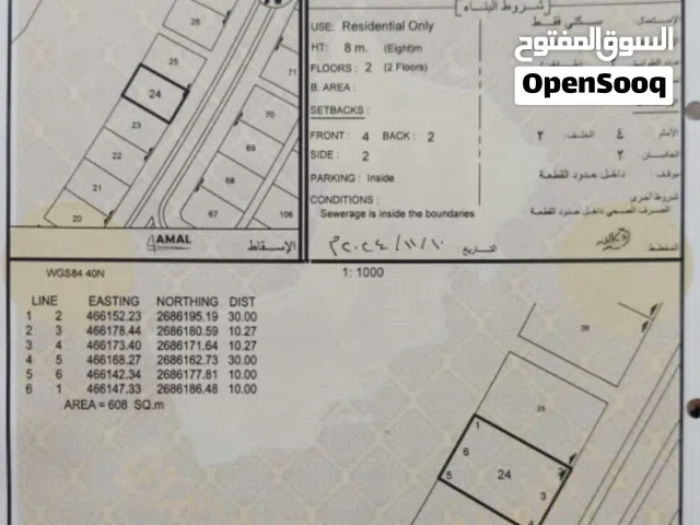 Residential Land for Sale in Al Batinah Sohar