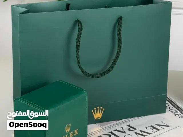 ساعات رولكس كوبي ماستر فل بكج كفالة 5 سنين مع علبتها وكرتها وكيسها الاصليين وهدية محفظة رولكس جلد