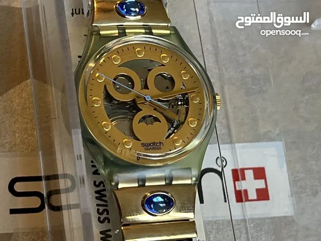 تُحفة فنية سويسرية فاخرة ... الغنية عن التعريف (SWATCH) سواتش سويسري اورجينال أصلي بالكامل كالجديد