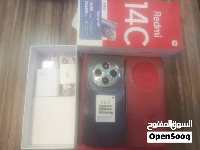 شاومي ريدمي 14C أزرق مستعمل بحالة ممتازة مع علبته وشاحن 256 جيجابايت