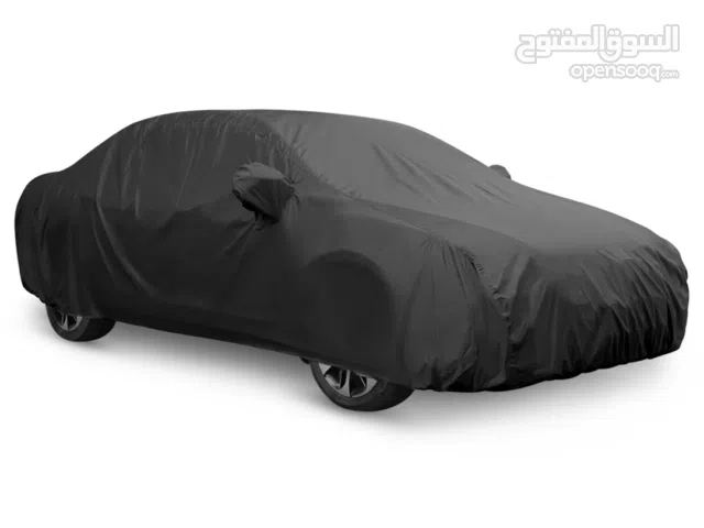 غطاء سيارة (شادر) قماش تفصيل من القماش الثقيل لون بني بزبط لسيارات الالماني حجمه كبير مفصل ل بي ام