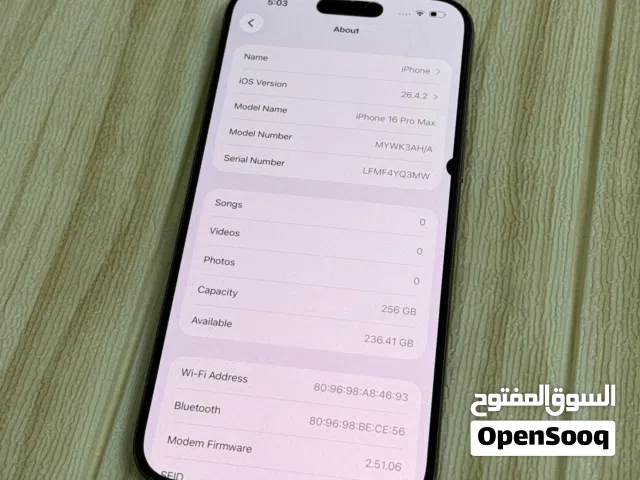iphone 16 pro max 256gb