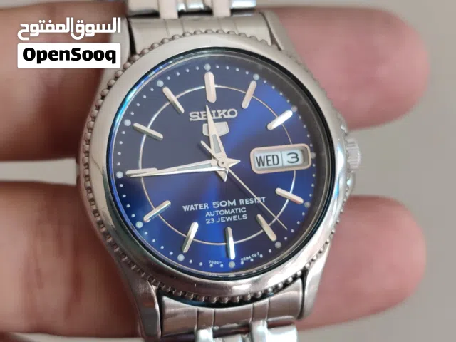 ساعة سيكو 5 اوتوماتيك زرقاء