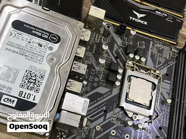 قطع كمبيوتر PC مستعملة i5-8400 + رام RGB + SSD + HDD