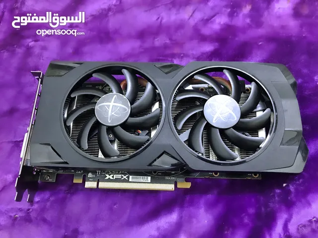 كرت شاشة RX 480 XFX نظيف أصلي لا معاد تصنيع ولا معدن شغال زين تم فحصه ببرنامج Furmark