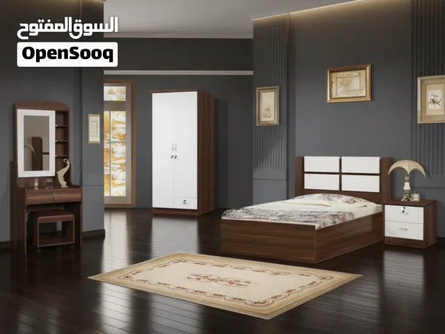 طقم غرفة نوم مفردة تايلاندي 5 قطع - لون جوزي - BR-786A
