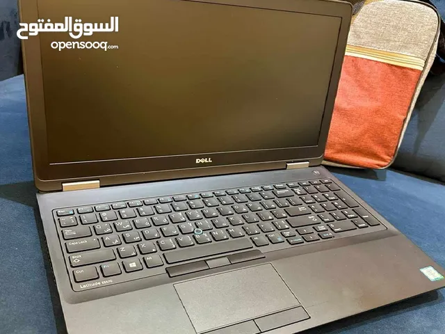 لابتوب ديل 5570، i7 جيل سادس فئة HQ، رام 12 كيكا، SSD 256، شاشة 15.6، كرت شاشة خارجي للإلعاب