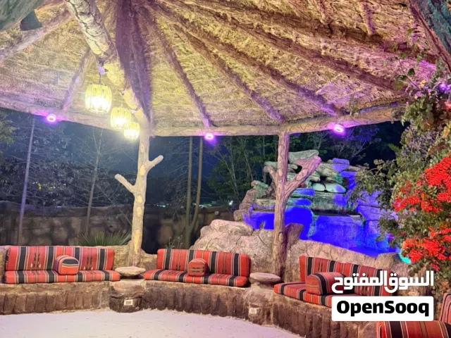 معرشات قصيب مع سعف النخيل