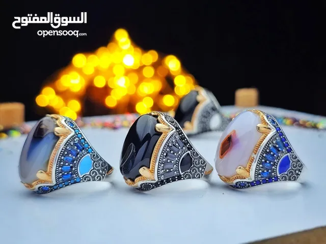 خط انتاج وتصدير الخواتم الفضة والعقيق اليماني والمسابح وكلاء صياغة ALSH نوفر كل الطلبيات جملة -تجزئ