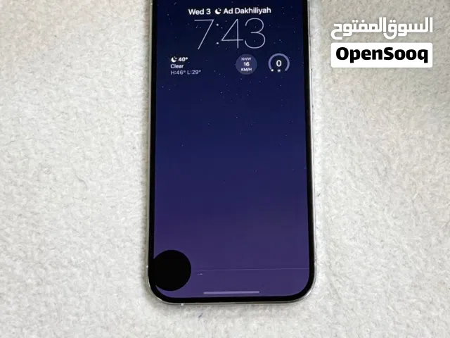 ايفون 14 برو 256 جيجابايت أبيض مستعمل بحالة جيدة