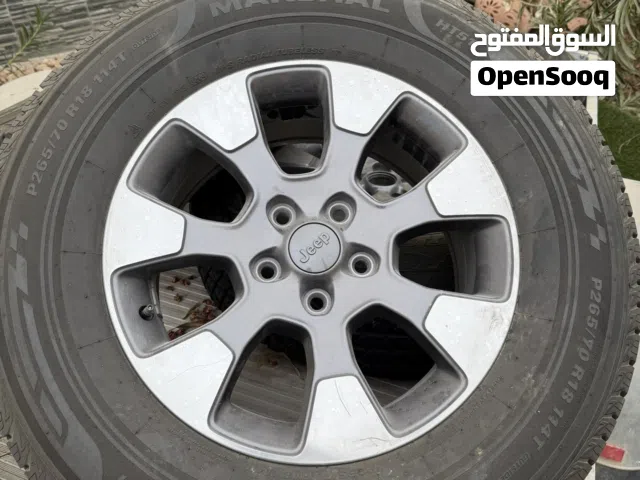 4 marshal wheels and 5 jeep JL rims for sale  تواير مارشال و رنجات وكالة