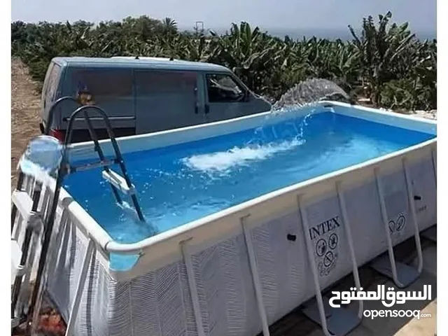 العرض الكبر على المسبح المميز من شركة انتكس الامريكية بطول 4متر وعرض 2متر وعمق 1.22متر
