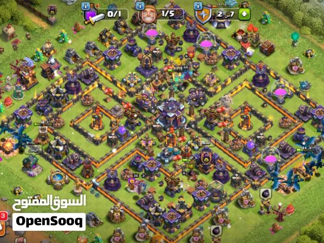 حساب كلاش اوف كلانس للبيع قلعه لفل 15