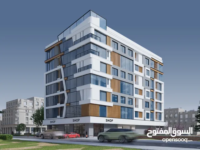 للبيع مع ابراهيم العريمي في MQ شقة غرفتين مع غرفة خادمه مساحة 119م بالاقساط المرنه قريب الواحه مول