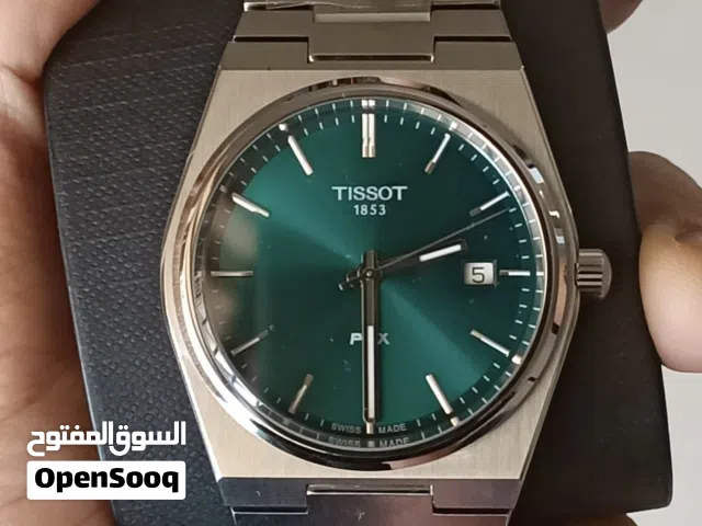 ساعة تيسوت جديده رجاليه الاصليه TISSOT NEW PRX 40mm green dail original