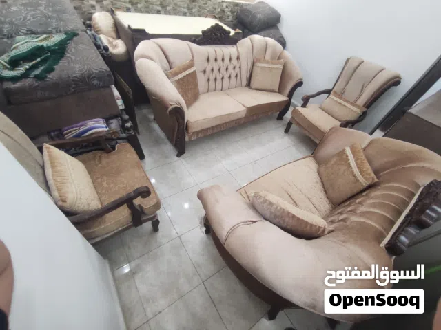 طقم كنب مصري حفر زان  ( 7 مقاعد ) استعمال بسيط
