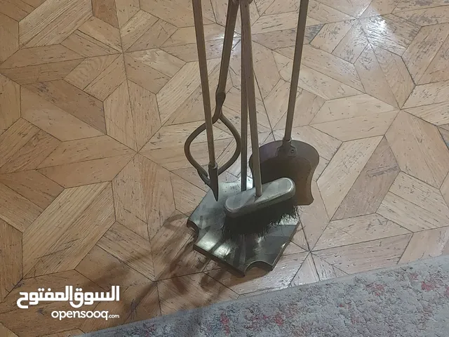 طقم ادوات مدفأه انتيك قديم نحاس