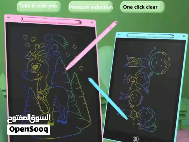 10-Inch writing or drawing colorful LCD Tablet لوح سحري حجم وسط للكتابة أو الرسم والملاحظات