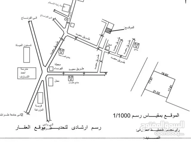 قطعة ارض للبيع في السبعة