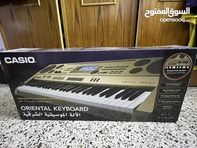 بيانو Casio AT-3 oriental keyboard بيانو كاسيو طبعا جديد جديد جديد مره واحده فتحته السعر 300$