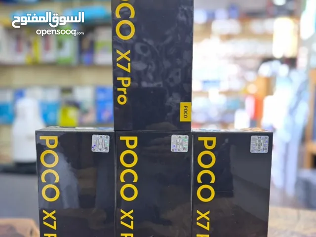 بوكو X7 برو ، ذاكرة 512GB رام 12 جديد ضمان سنة