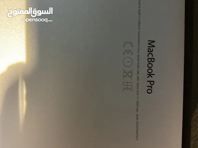سلام عليكم ميك بوك ابل فول ماصفات البطارية فول واحد علة واحد الذاكرة 256 اعلى مواصفات البرو
