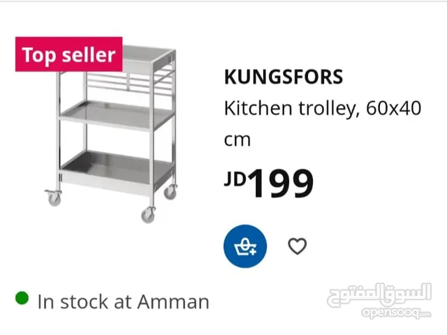 Ikea kitchen trolley, stanless steel