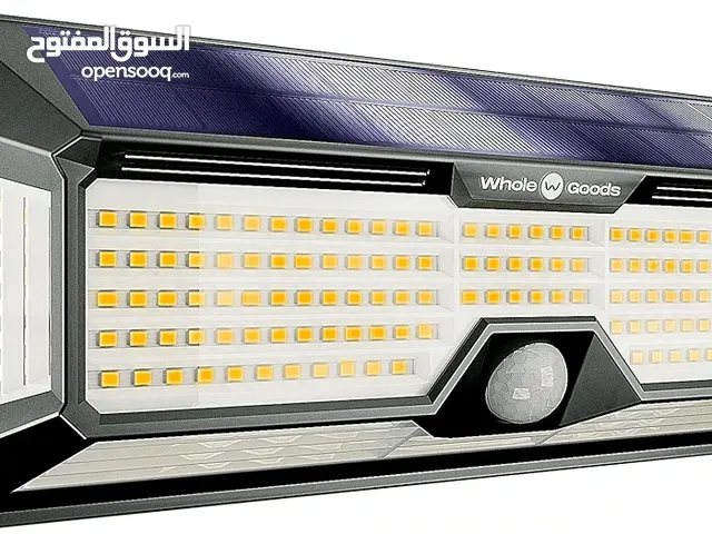 ليزد برو مصابيح شمسية خارجية فائقة السطوع 298 مصباح LED 2500 لومن - مصابيح LED تعمل بالطاقة الشمسية