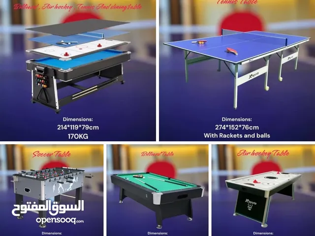 طاولات بلياردو وهوكي وتنس وبيبي فوت للمزارع والشاليهات