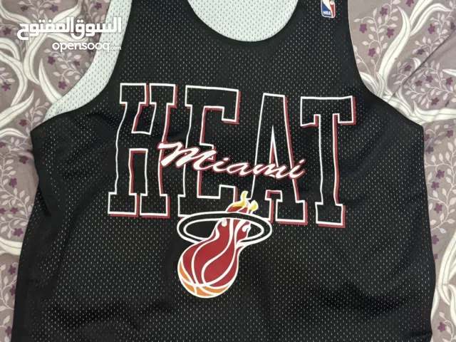 NBA Mitchell & Ness Collab Vintage Loose Miami Heat Jersey (Size Medium)