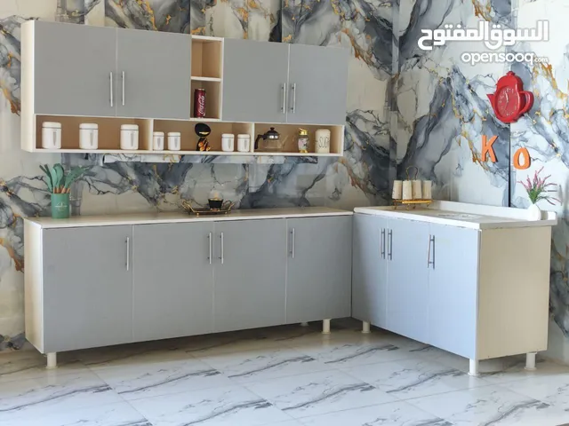 كاونتر خشب تركي mdf 275 الف فقط قياس مترين ارضي وملحق مع سنك متر وعشرين