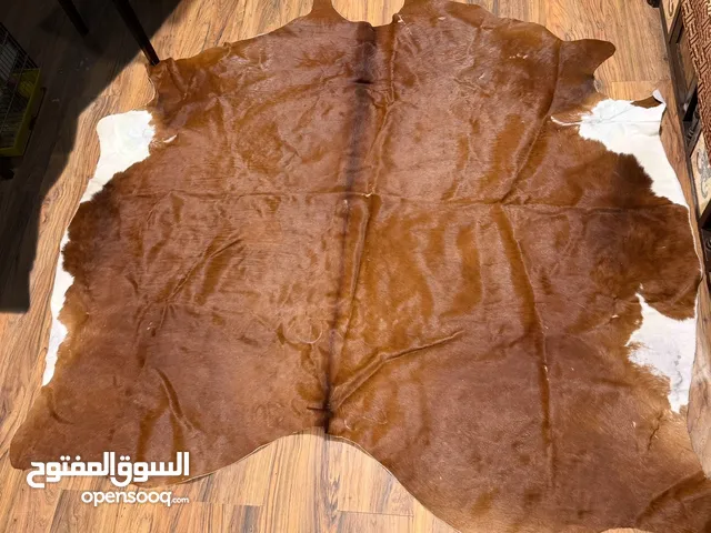ORIGINAL Large Brown And White Cowhide Rug Carpet