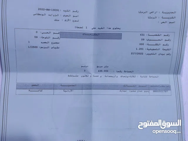 Mixed Use Land for Sale in Ramtha Other