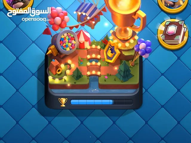 حساب كلاش رويال لفل 52 + كلاش تاون 14