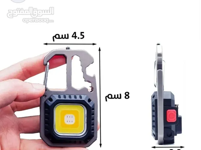 كشاف ليد ضوئي ست اضائات مربع الشكل (ميدالية علاقة مفتاح ) للبر والاماكن المظلمه