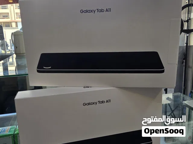 samsung tab a11 سامسونج تاب a11 64/4  اسود سلفر كفالة الوكيل
