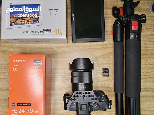 Sony A7 III with 24-70 Sony lens - 4K Monitor, Tripod and more