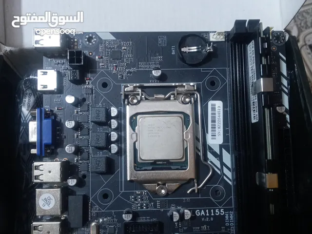 مذربورد h61 بمعالج كوراي 5 الجيل الثاني و رام 4g _ddr3 جديد