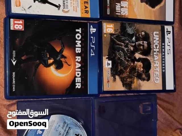 للبيع اشرطة بلاستيشن 5 و 4
