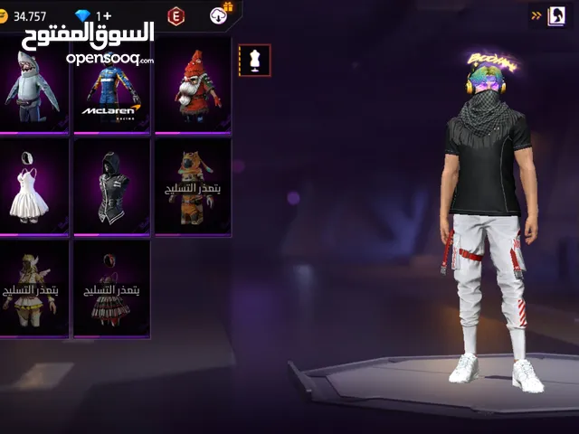 Free Fire Accounts and Characters for Sale in Irbid