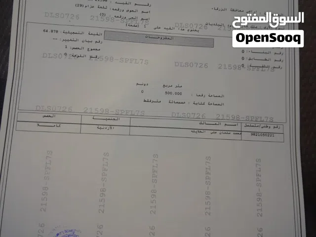 Mixed Use Land for Sale in Zarqa Graiba