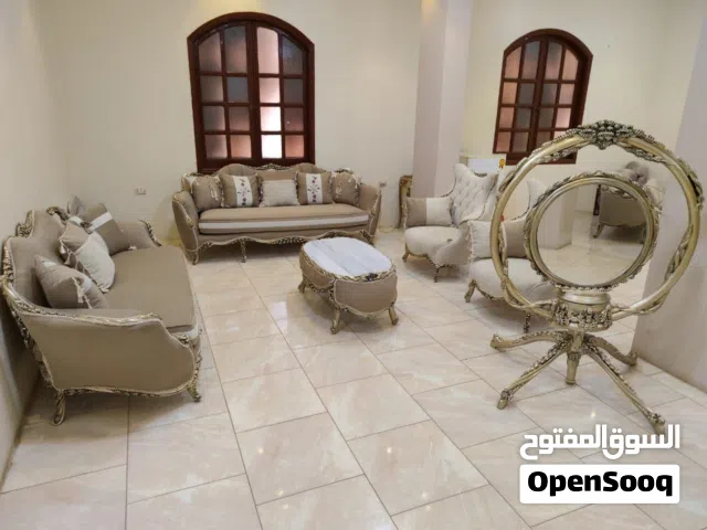 انتريه مودرن 6 قطع  خشب زان أحمر بالكامل  قماش مستورد وكثافة 35