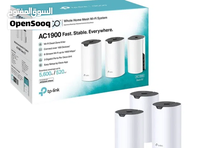 راوتر ديكو TP-Link Deco S7 AC1900 Whole Home Mesh Wi-Fi System 3-Pack جديد